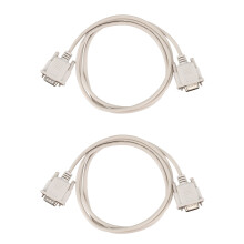 2X 1.4M RS232 DB9 9 Pinos Macho para VGA VíDeo 15 Pinos Macho Adaptador Cabo Cinza Claro