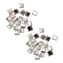 40 Stueck USB-Buchse Typ A, 4-Pin DIP Rechtwinkliger Stecker Anschluss Steckverbinder