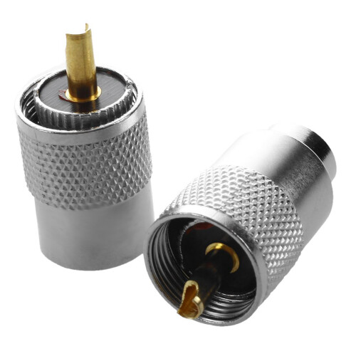 10 Pcs UHF PL259 Plug Solder Connector for RG8 1