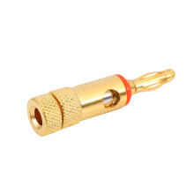 Vergoldete Bananenstecker 4 Rot 4 Schwarz 4Mm 8 Stk LL68-4BP1