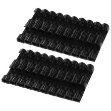 40Pcs/Lot Wire Fixing Clamp Clip Desktop Wire Clear Clips Holder Clamps Cable Clip USB Cord Clips Holder(Black)
