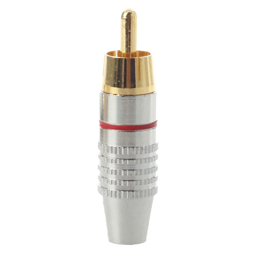 Adapter Audio Coaxial Cable Connector RCA Plug Seamless 20 Pcs 2