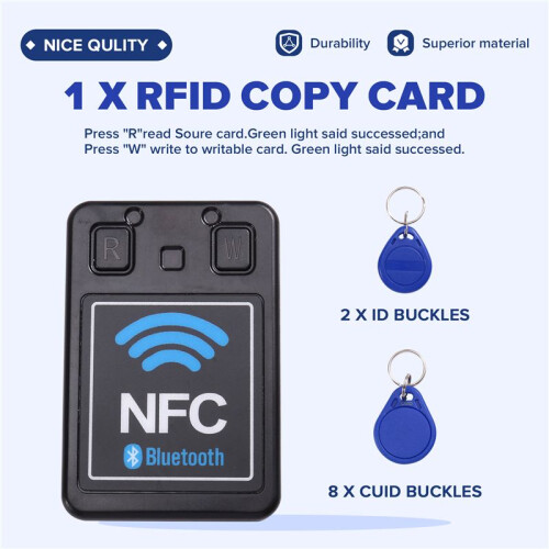 NFC-PRO Dual-Band  + Applet RFID  Chip Card Copier Encryption Key Reader 13.56Mhz 125Khz Clone Rewritable 1