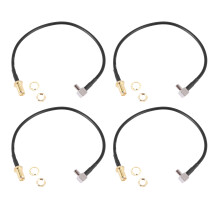 4X SMA Female Jack to TS9 Male Right Angle Pigtail Coaxial Cable Antenna