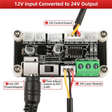 20 W 40 W 80 W Schnittstellentreiber-Adapterplatine Gravier- und Schneidemaschinenmodul-Adapterplatine