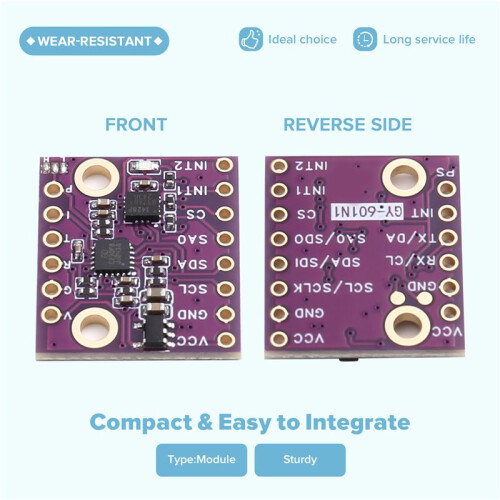 Módulo de Sensor de Giroscópio de Aceleração ICM-42688 de 6 Eixos 601N1, ICM42688 2