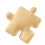 Ultra Soft Puzzle Shape Teddy Wool Throw Pillow for Sofa Bed Yellow 6
