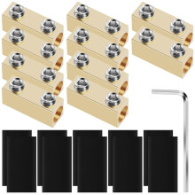10 Stuks Draadconnector Moerkit 60A Koperen Splitsingsbedradingconnector Waterdichte Circuitdraadaansluitterminal