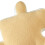 Ultra Soft Puzzle Shape Teddy Wool Throw Pillow for Sofa Bed Yellow 1