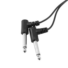 2X 3.5mm 1/8 Inch TRS Stereo Female Jack to Dual 1/4 6.35mm Male Plug Mono TS Right Angle Audio Adapter