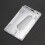 2X Vertical Hard Plastic Badge Holder Double Card ID Multi Transparent 10X6cm 4