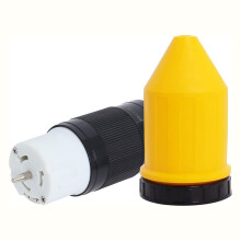 50AMP Twist Lock-Stekker Vrouwelijk met Beschermkap, 50 AMP Generatorconnector, 125V/250V Generatorstekker