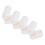 4pcs Wall Mount Toothbrush Case, Clear Plastic, Self-Adhesive Covers 1