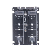 Dual NGFF to  Adapter 2 Port M.2  SSD B Key to SATA3.0 6Gbps Converter for 2230 2242 2260 2280 M2 SSD for PC