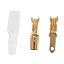 200 Stuks/50Pairs Vrouwelijke Mannelijke Spade Crimp Terminals Mouw Draad Wrap Connector voor 22-16 Awg 2.8mm