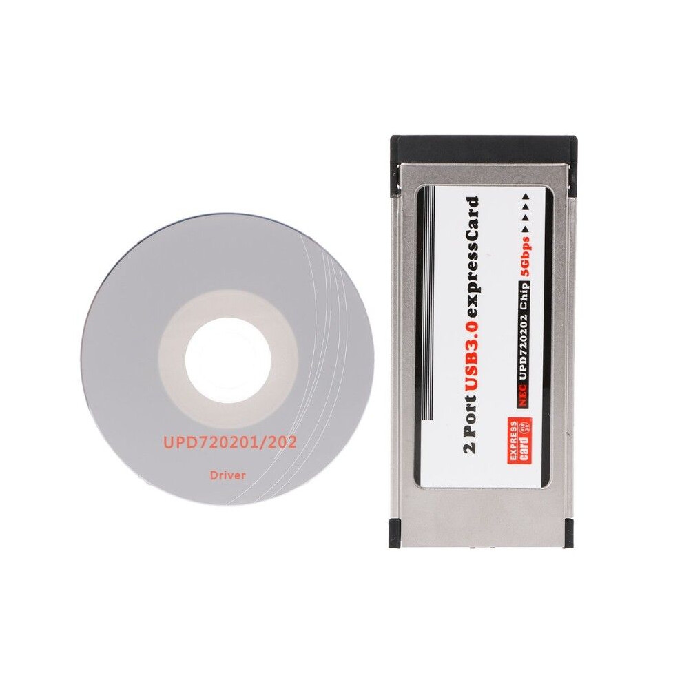 Pci-E Pci Express To Usb 3.0 2 Port 34 Mm Expresscard Card Converter Adapter 4712088449225