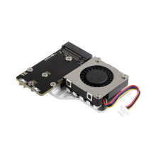 PCIe to M.2 Adapter Board for Raspberry Pi 5, with Cooling Fan, Compatible with 2242 / 2230 Size NVMe Protocol M.2 SSD