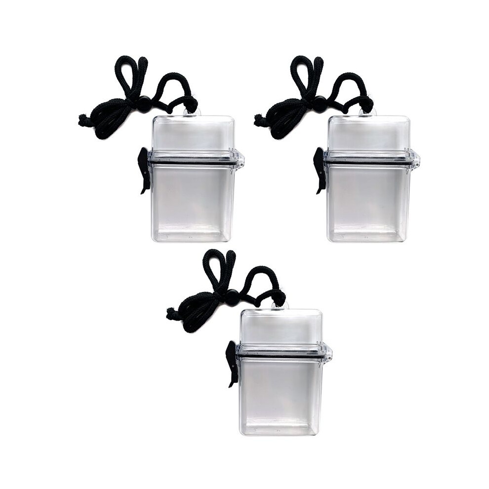 Waterproof Phone Case Id Card Holder Beach Jar Gift Rescue Square Storage Box Box With Hanging Loop And Rope 6031501323910