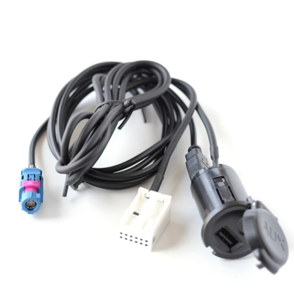 Biurlink Rd43 Rd45 Stereo Usb Aux Audio Cable Adapter For 307 407 308 408 508 3008 C4 Grey 6034087618432