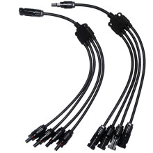 Y Type 4 Naar 1 Adapter Zonnepaneel Kabel Draad Connectoren Adapter FotovoltaïSche Paneel Convergentie Kabel