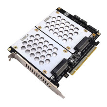 Scheda Adattatore per Doppio Disco U.2 Doppio Disco SFF8639 U.2 NVME e Disco Rigido  da 2,5 Pollici A Scheda Split PCIE4.0