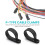 200Pcs R-Type P-Type Cable Clamps Plastic Nylon Wire Clip Assortment Kit Hardware Tools Cable Clip Buckle Clips Ties 7