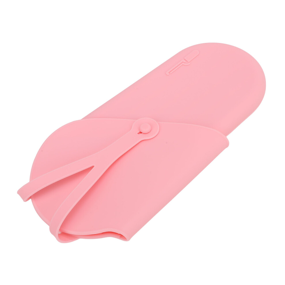 Pink Silicone Heat Resistant Holder Mat for Flat Iron and Curling Iron
