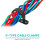 200Pcs R-Type P-Type Cable Clamps Plastic Nylon Wire Clip Assortment Kit Hardware Tools Cable Clip Buckle Clips Ties 8