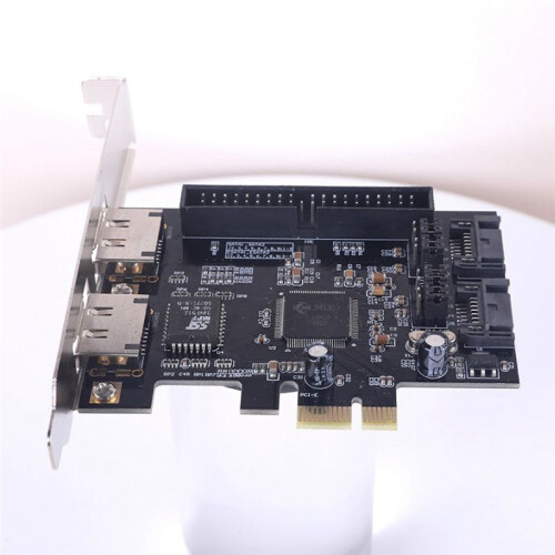 IDE PCI E Adapter Card PCI E To  2.0 + IDE ESATA X2 Combo Adapter Converter  Controller Card 1