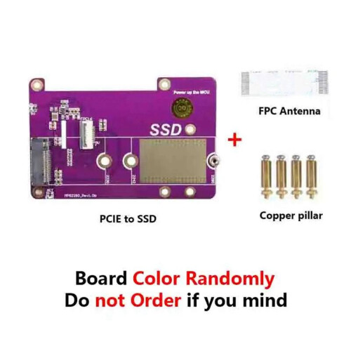 For Raspberry Pi5 SSD Expansion Board for Raspberry Pi5 PCIE to M.2 NVME SSD Interface Expansion Board Module,A 2