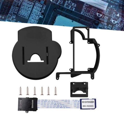For GC Loader 3D Printer Mount Kit with  Card Expansion Adapter Screwdriver Accessories Black 2