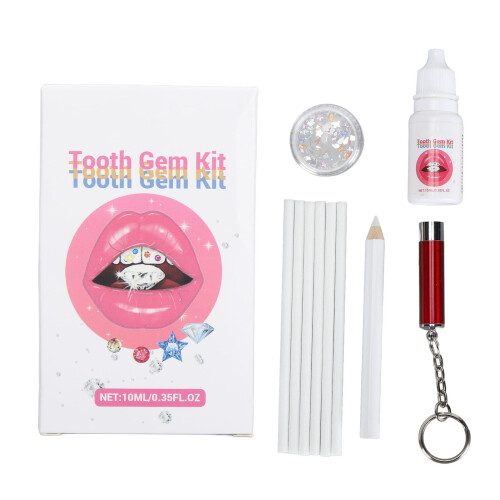 Kit DIY de bijoux dentaires 10 ml, 4 piles LR41 intégrées 1