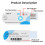 USB Temperature Data Logger Temperature Recorder with 14400 Points 60 Days Disposable for Cold Chain Transport 2