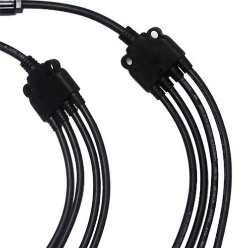 Y Type 4 to 1 Adapter Solar Panel Cable Wire Connectors Adapter Photovoltaic Panel Convergence Cable 2