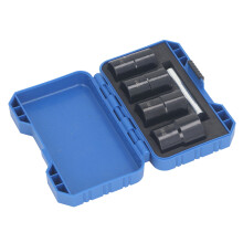 5Pcs Bolt Extractor Kit 1/2" Drive Impact Lug Nut Remover, 17mm-22mm, Cr Mo Steel