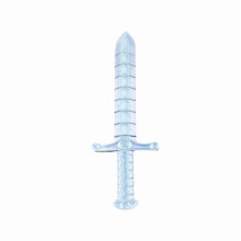 1PC SILVER 23CM 3D printed sword whip creative sword, bendable and deformable model stretch lock sword
