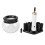 Makeup Brush Cleaner Dryer 8 Silicone Collars Deep Cleaning Automatic White 1