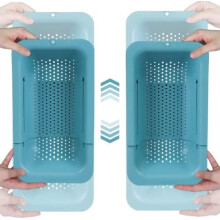 Panier passoire extensible pour évier – Sans BPA, compatible lave-vaisselle