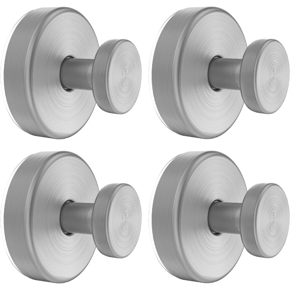 Suction Cup Hooks For Glass, Mirror, Shower Â No-Drill Towel & Robe Hooks, Silver (4 Pack) 9405492109216