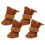 Χειμερινές μπότες για σκύλους Coffee4Pcs Αδιάβροχες φλις 1