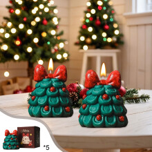 Coffret de 5 mini bougies parfumées de Noël AuroraX