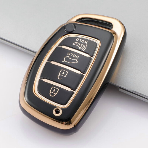 TPU-sleutelhouder voor Hyundai 4-knops smartkey