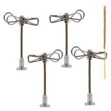 Lot de 4 brûleurs magnétiques à spirale, support vertical pour encens – Idéal pour le camping et la décoration intérieure