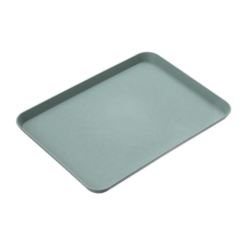 Bandeja retangular de 13x9 polegadas para fast food, reutilizável, multiuso, antiderrapante, em plástico PP, ideal para cafeterias, restaurantes e