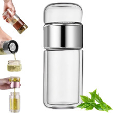 Infuseur à thé en verre Tryteava 420 ml Vert