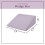 Protège-coussin triangulaire 100 % coton avec fermeture éclair 1