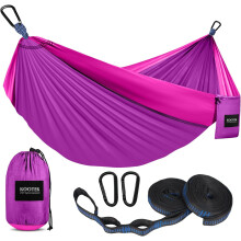 500 lbs Camping Hammock with Tree Straps & Carry Bag – Portable for Hiking, Beach, Travel – Compatible with Outdoor/Indoor Use