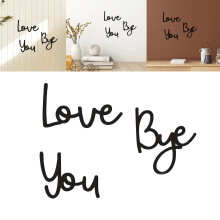 1PC "Love You Bye" Wooden Door Sign – Farmhouse Wall Decor for Entryways, Hallways; Valentine's, Father's & Mother's Day Gift; Compatible
