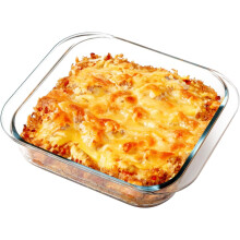 KitchenKey firkantet ildfast form i herdet glass 23 x 23 cm