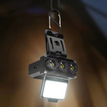 Linterna frontal recargable con sensor de movimiento, LED superbrillante, batería de larga duración, resistente al agua: compatible con camping,